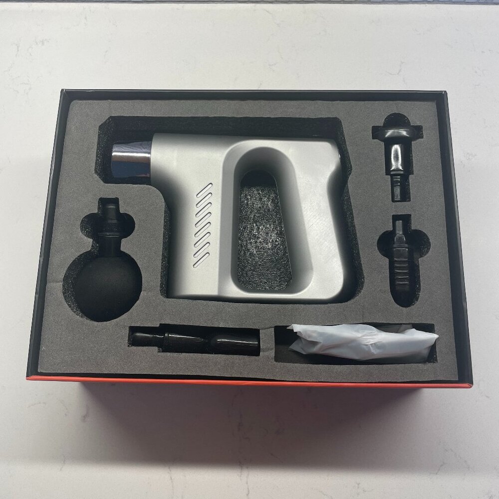 Warm Relax Recovery Massage Gun, Max Grip, NWT